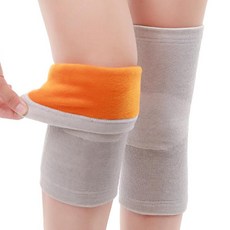 2gramplus 冬季刷毛護膝 2件組, 1套, 灰色