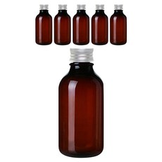 Glassdomae ARB520 棕色飲料容器 鋁製銀蓋, 520ml, 6個