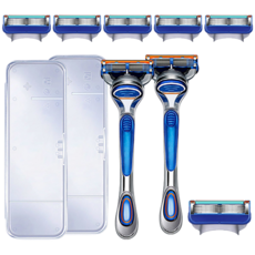 Sweet Luxury 5 刀片剃須刀套組, 5 刀片剃須刀 + 4 片剃須刀 + 外殼, 2組