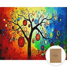 아트조이 DIY 명화그리기 세트 60 x 75 cm 가로형, 1개, 행운나무