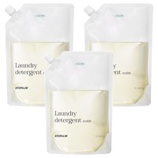 아토팜 세탁 유아 세제 리필, 3개, 1L