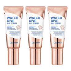 셀라보 워터 다이브 선크림 SPF50+ PA++++, 60g, 3개