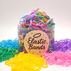 大容量柔軟彈力髮帶 髮圈 500入