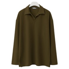 엠엔씨 남성용 버블 오버핏 피케 긴팔 티셔츠 MDLT393LW