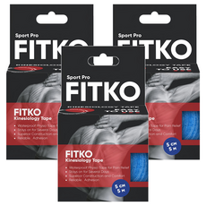 FITKO 飛客 肌力貼 運動型升級款 5cm x 5m, 1捲, 3盒