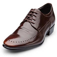 VONIN 天然牛皮輕量彈性皮鞋 YG026DBR 跟高 6cm