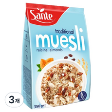 Sante 트래디셔널 뮤즐리 시리얼, 350g, 3개