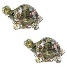 홈플로우 신년 장수기원 원석 느낌 거북이 장식 피규어 2p, 22