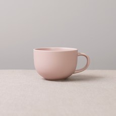 BOWLBOWL 韓國製 Bowl Bowl Home Party 麥片拿鐵馬克杯 450ml, 蜜桃粉, 1個