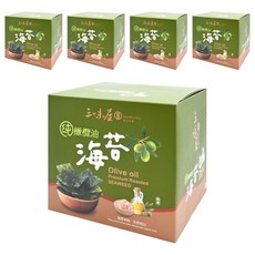 三味屋 100%純橄欖油海苔禮盒 6包入, 90g, 5盒