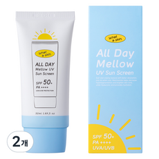 와더스킨 올데이 멜로우 UV 선 크림 SPF50+ PA++++, 2개, 50ml