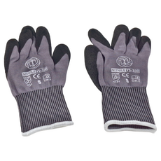 丁晴磨砂耐磨手套 防水 防油 防髒, 黑色, 10雙