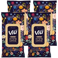 무궁화 아로마뷰 고농축 퍼퓸 드라이시트 아이리스플루티, 80개입, 4개