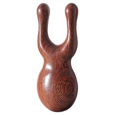 咪咪購物 雙指檀木按摩梳4件組 眼部/鼻子按摩, 1組, 檀木, 木色