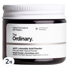 디오디너리 100% 엘 아스코빅 애시드 파우더, 20g, 2개