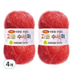 Yarna 大容量高級洗碗刷 100g, 181(草莓珊瑚紅), 4個