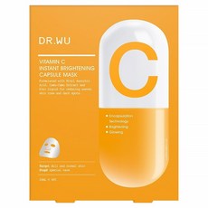 DR.WU 達爾膚 維他命C瞬效亮白膠囊面膜, 4片, 1組