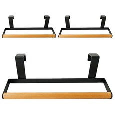 OSLO 毛巾架 240x90x70mm, 黑色, 3個