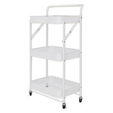 dayneeds 日需百備 繽紛多彩折疊推車 三層 SBK4529377WH, 白色