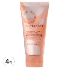 더프트앤도프트 인리치드 콜라겐 랩핑 마스크, 4개, 75ml