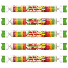 HARIBO 鈕扣Q軟糖 爆酸水果風味, 45g, 5條