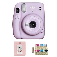 instax 拍立得 Mini 11 即時相機 M11 丁香紫 + 硬相冊隨機出貨 + 心樹裝飾套組, 1套