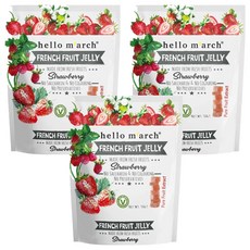 hello m'arch 法式水果軟糖 草莓口味 50g, 無色素 無香料 無防腐劑, 3包