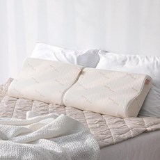 SLEEP&SLEEP 有機枕 2號 + 高度調整墊 2入組, 米色, 1個