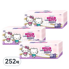 홈스웰 헬로키티 소프트터치 밴드형 기저귀 남녀공용, 대형(L), 252매