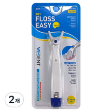 WEDENT 威登 Floss-easy 支架型細線牙線 藍色, 22mm, 2個, 1入