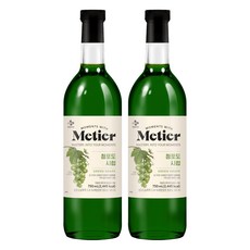 메티에 청포도향 시럽, 2개, 750ml