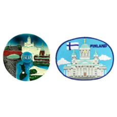 A-ONE 匯旺 芬蘭旅遊地標立體冰箱貼 Set 刺繡材質 台灣製, 多色, 7.5 x 6cm
