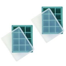 AGAFURA 矽膠副食品分裝保存盒, 薄荷色, 30ml, 2入