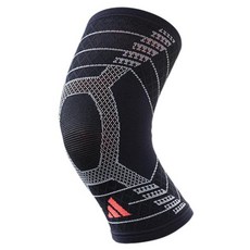 adidas 愛迪達 WUCHT P3 3D立體針織運動護膝 M, 黑色 + 灰色, 1個