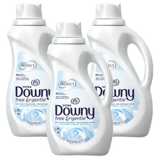 다우니 미국산 울트라 섬유유연제 프리 & 젠틀 본품, 1.53L, 3개