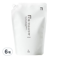 살림백서 퍼퓸 섬유유연제 일랑일랑향 리필, 2L, 6개