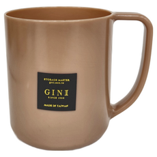 GINI 食品級質感簡約漱口杯，食品級餐廚用塗，大/香檳粉，耐冷熱溫度-20℃~80℃, 香頌粉, 1個