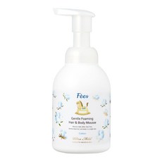 Fees BEBE 嬰兒洗髮沐浴泡泡 清新舒棉, 400ml, 1瓶