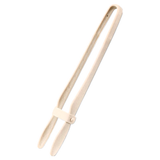 FaSoLa 多功能耐高溫防滑矽膠食品夾, 米色, 24.5x2cm, 2組