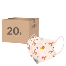 COMFIZ 康菲 小童3D醫療口罩 3~7歲, 叢林探險, 20片, 1盒