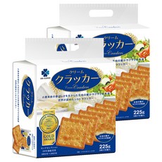 HUP SENG 滿足感蘇打餅 原味，小麥香氣，層層酥脆口感，獨立包裝, 225g, 2袋