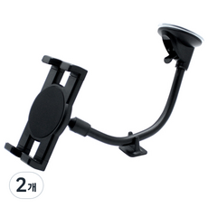 PURECAT Pure車用多功能平板電腦智慧型手機兼用儀錶板支架, 黑色, 2個