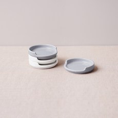 BOWLBOWL 韓國製 Nordic BolBol 筷匙架, 白色+灰色, 4個