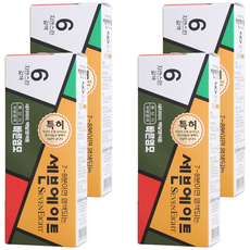 세븐에이트 새치 염색약, 6호 자연스런갈색, 4개