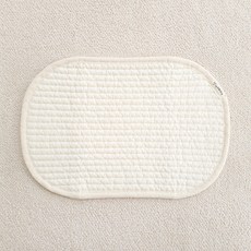 my little daisy 100支孩童絎縫雙面枕頭墊, 象牙白