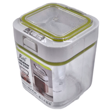 Felli 飛綠 按壓式密封調味罐 附匙 綠色, 450ml, 1個