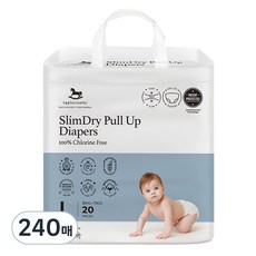 Applecrumby 優質輕薄褲型尿布, L, 240片