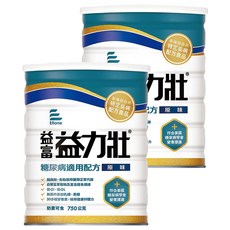 益富 益力壯 糖尿病配方 營養均衡配方奶粉 原味, 750g, 2罐