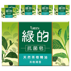 GREEN 綠的 抗菌皂 茶樹清香, 100g, 6個