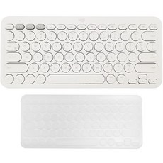 로지텍 K380 멀티 디바이스 블루투스 무선 텐키리스 키보드 + 한글 키스킨, Y-R0056(키보드)